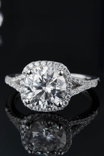3 Carat Moissanite Halo Ring - Tredona LLC