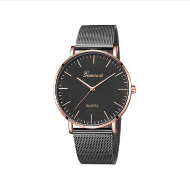 Fashion Casual Watches Womens Men GENEVA Womens Classic Quartz Stainless Steel Wrist Watch Bracelet Watches - Tredona LLC