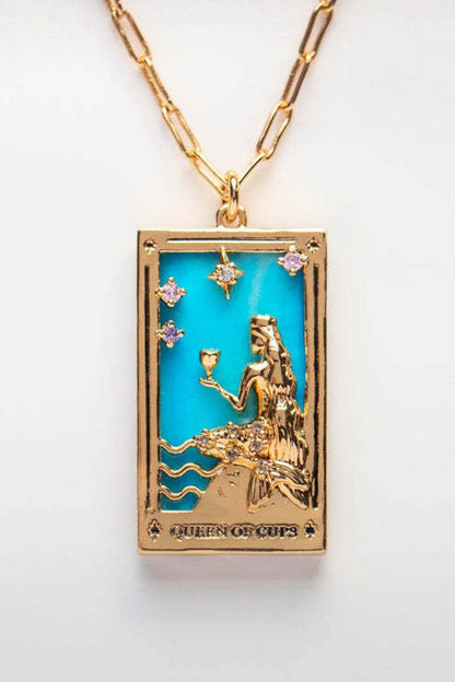 Tarot Card Pendant Stainless Steel Necklace - Tredona LLC