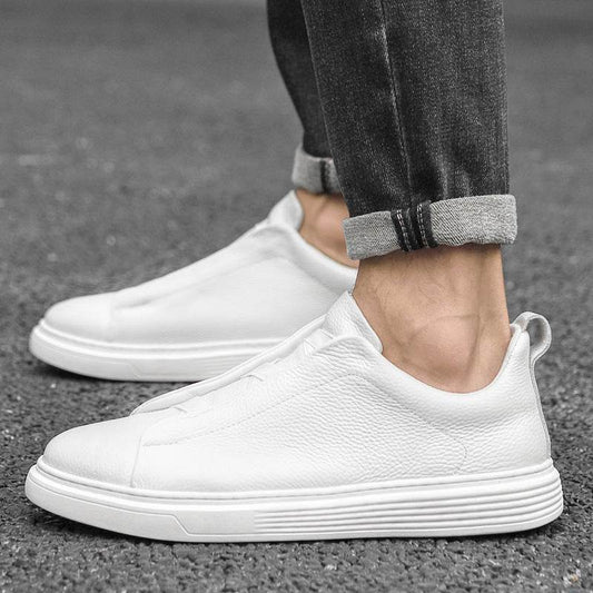Men's Low Top Layer Cowhide Sports Board Shoes - Tredona LLC