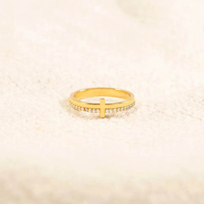 925 Sterling Silver Cross Ring - Tredona LLC