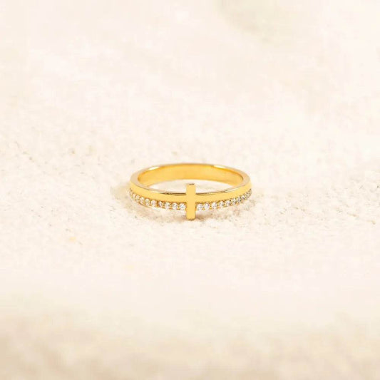 925 Sterling Silver Cross Ring - Tredona LLC