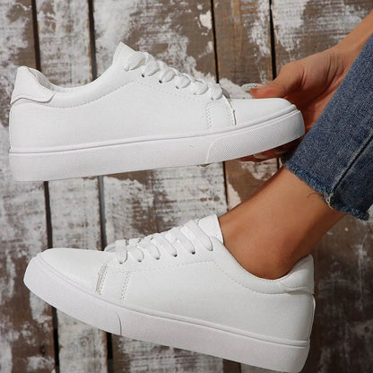 Round Toe Platform Sneakers - Tredona LLC