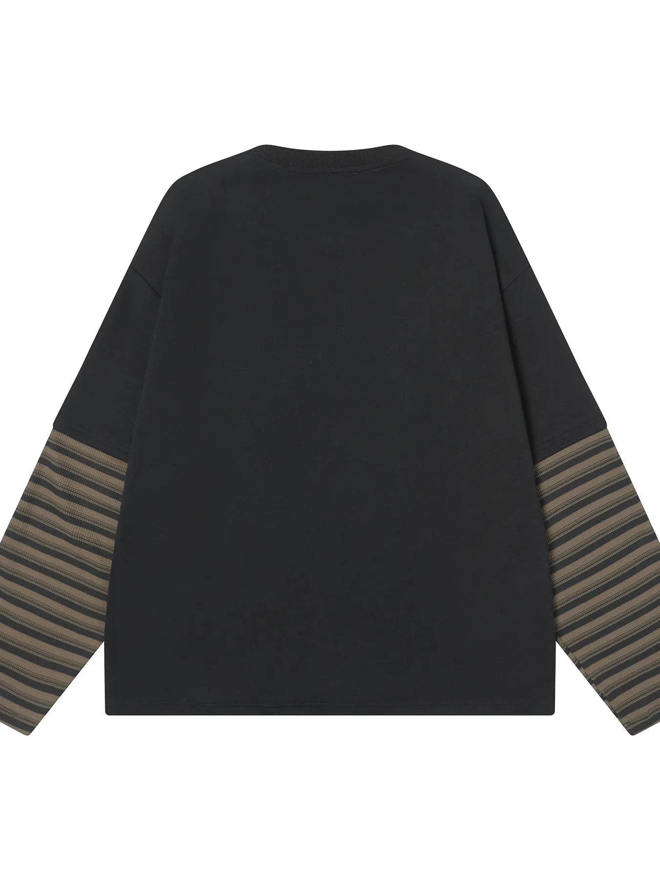 Men's Letter Graphic Striped Long Sleeve T-Shirt - Tredona LLC