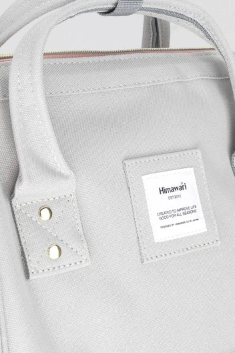 Himawari Contrast Waterproof Canvas Backpack Bag with Side Pockets - Tredona LLC