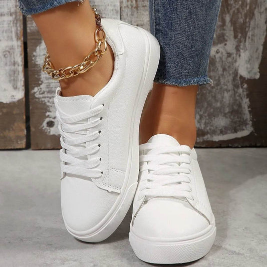 Round Toe Platform Sneakers - Tredona LLC