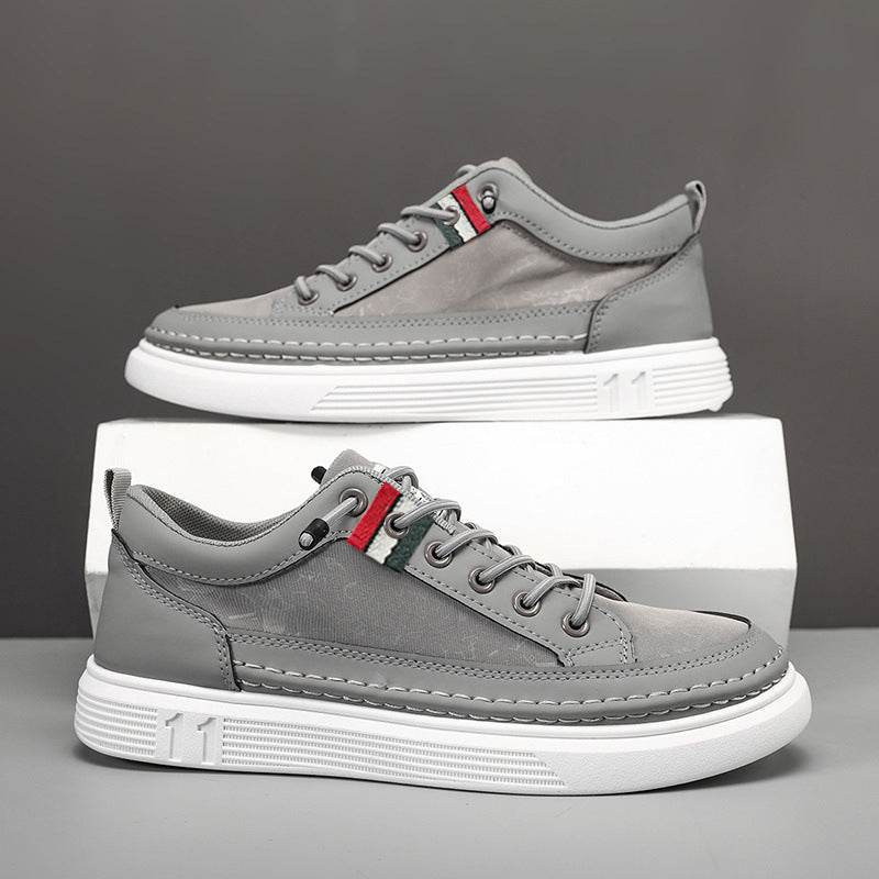 Casual Men's Sneakers High-end Versatile Canvas Sneakers Bandage Dress - Tredona LLC