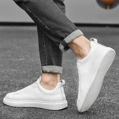 Men's Low Top Layer Cowhide Sports Board Shoes - Tredona LLC