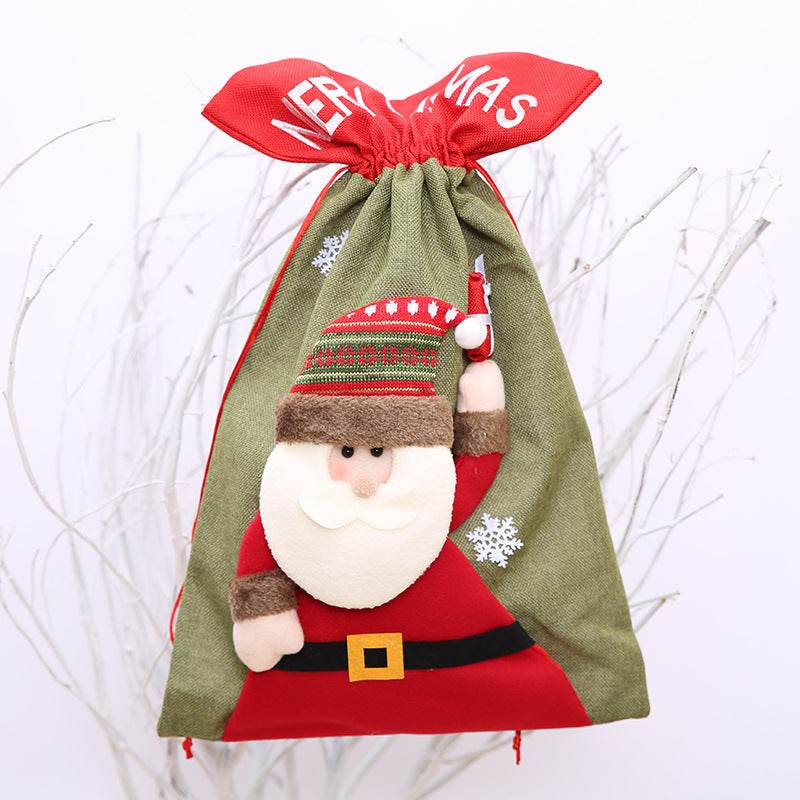 Drawstring Christmas Gift Bag - Tredona LLC