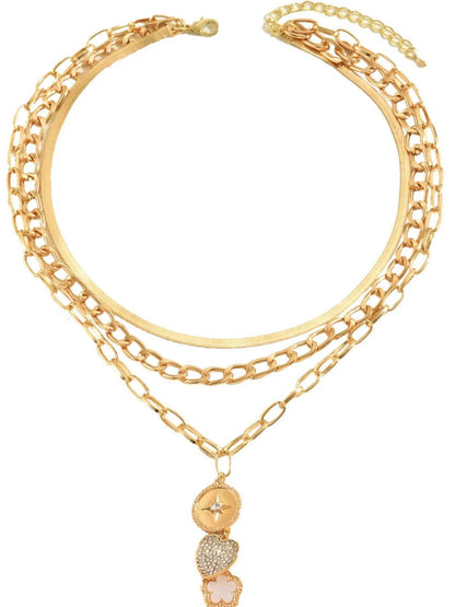 Stainless Steel Layered Necklace - Tredona LLC