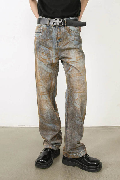 Men's Baggy Jeans with Pockets - Tredona LLC