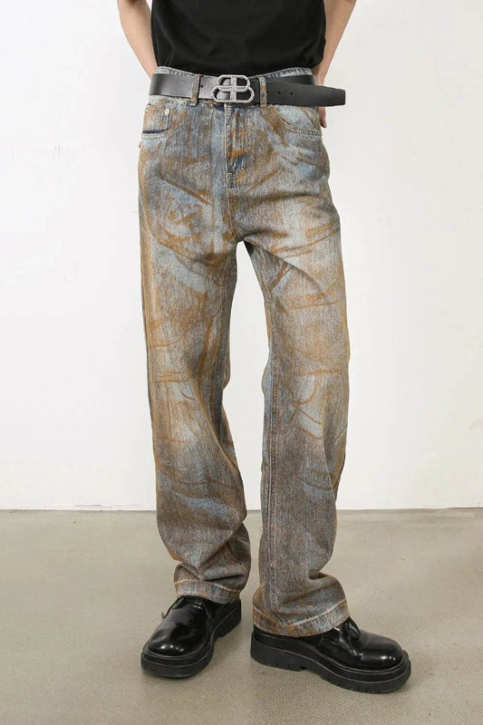 Men's Baggy Jeans with Pockets - Tredona LLC