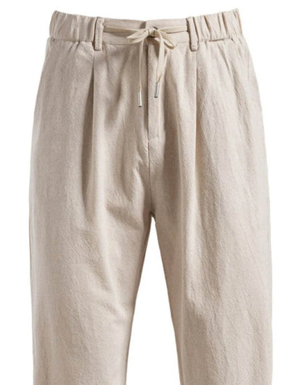 Men's Drawstring Straight Pants - Tredona LLC