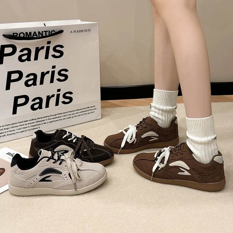 Contrast Flat Sneakers - Tredona LLC