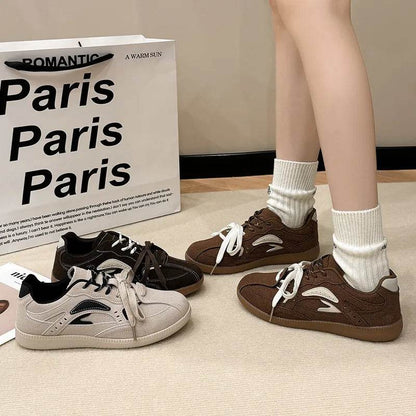 Contrast Flat Sneakers - Tredona LLC