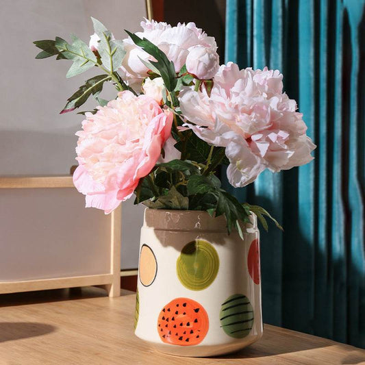 Creative Hand-painted Ceramic Vase Living Room Decoration Home Decoration - Tredona LLC