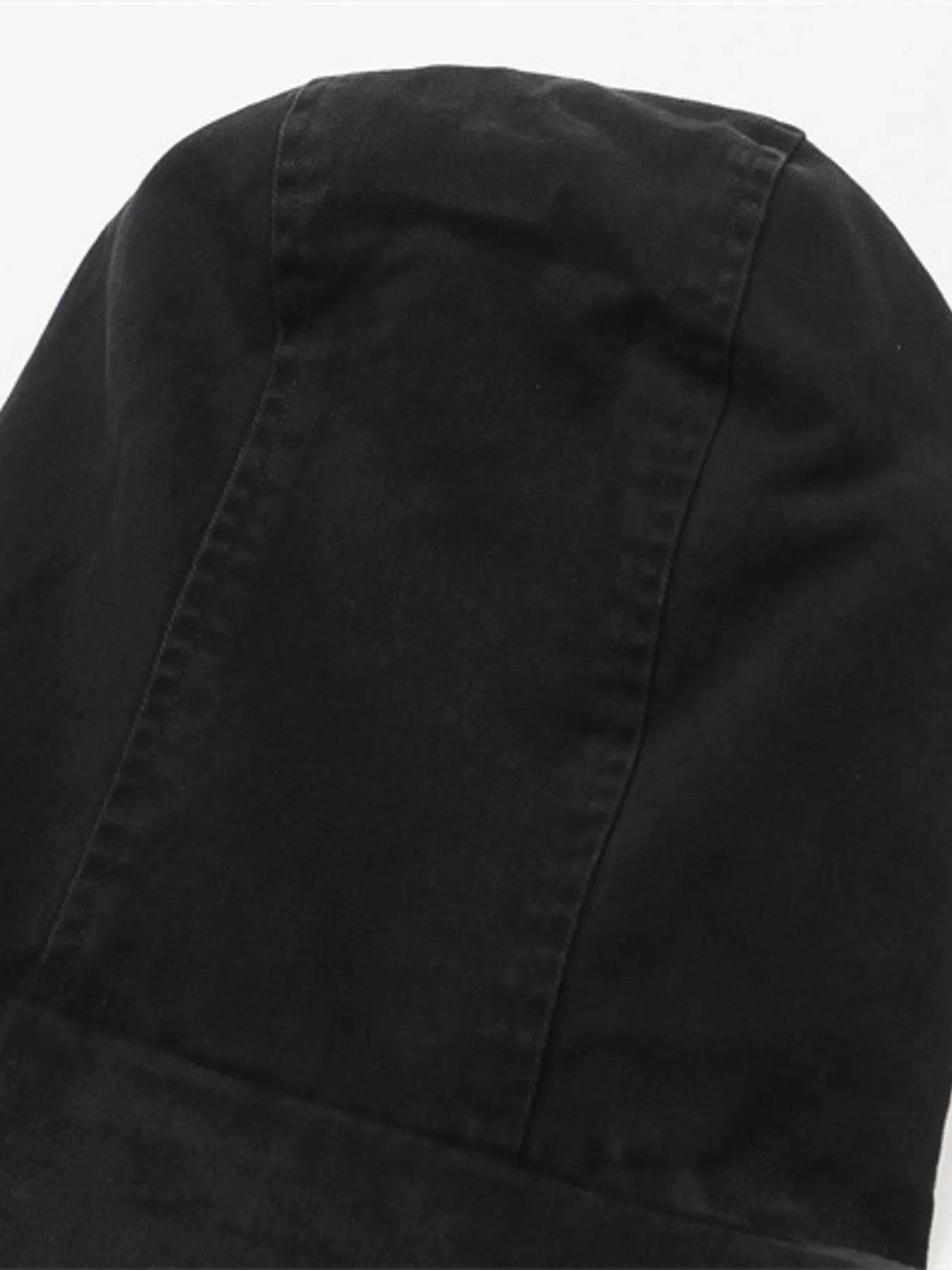 Men's Plus Size Drawstring Long Sleeve Jacket - Tredona LLC