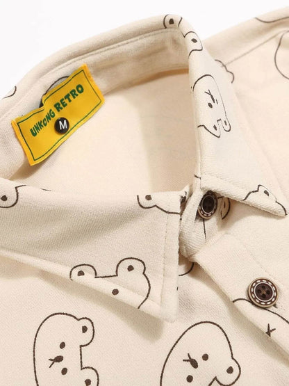 Men's Printed Button-Up Shirt - Tredona LLC