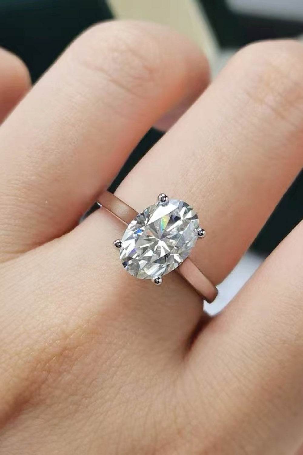 2.5 Carat Moissanite Solitaire Ring - Tredona LLC