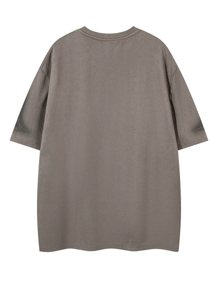 Men's Round Neck Short Sleeve Oversized T-Shirt - Tredona LLC