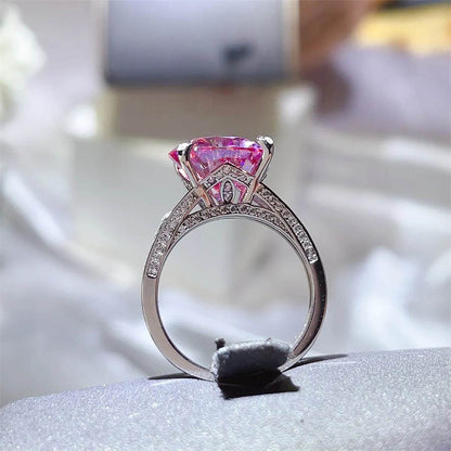 5 Carat Moissanite 925 Sterling Silver Ring - Tredona LLC