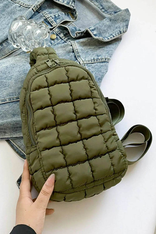 Quilted Nylon Crossbody Bag - Tredona LLC
