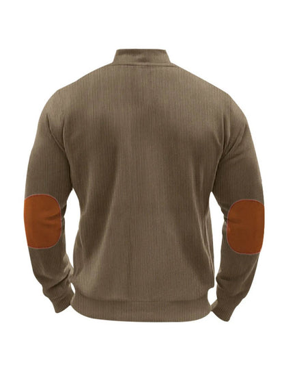 Men's Full Size Zip Up Long Sleeve Jacket Plus Size - Tredona LLC
