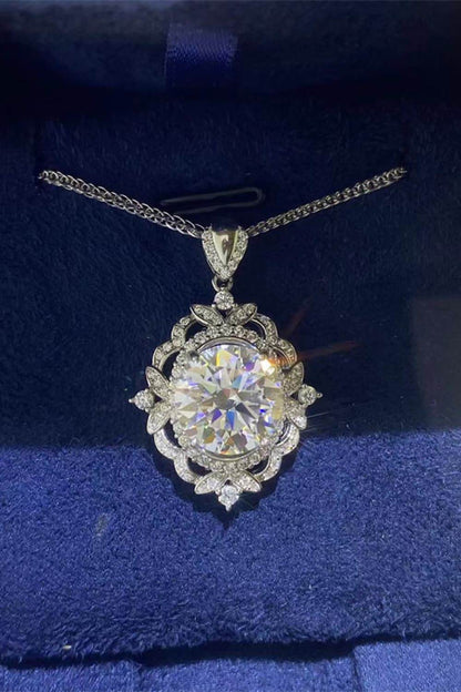 5 Carat Moissanite 925 Sterling Silver Necklace - Tredona LLC