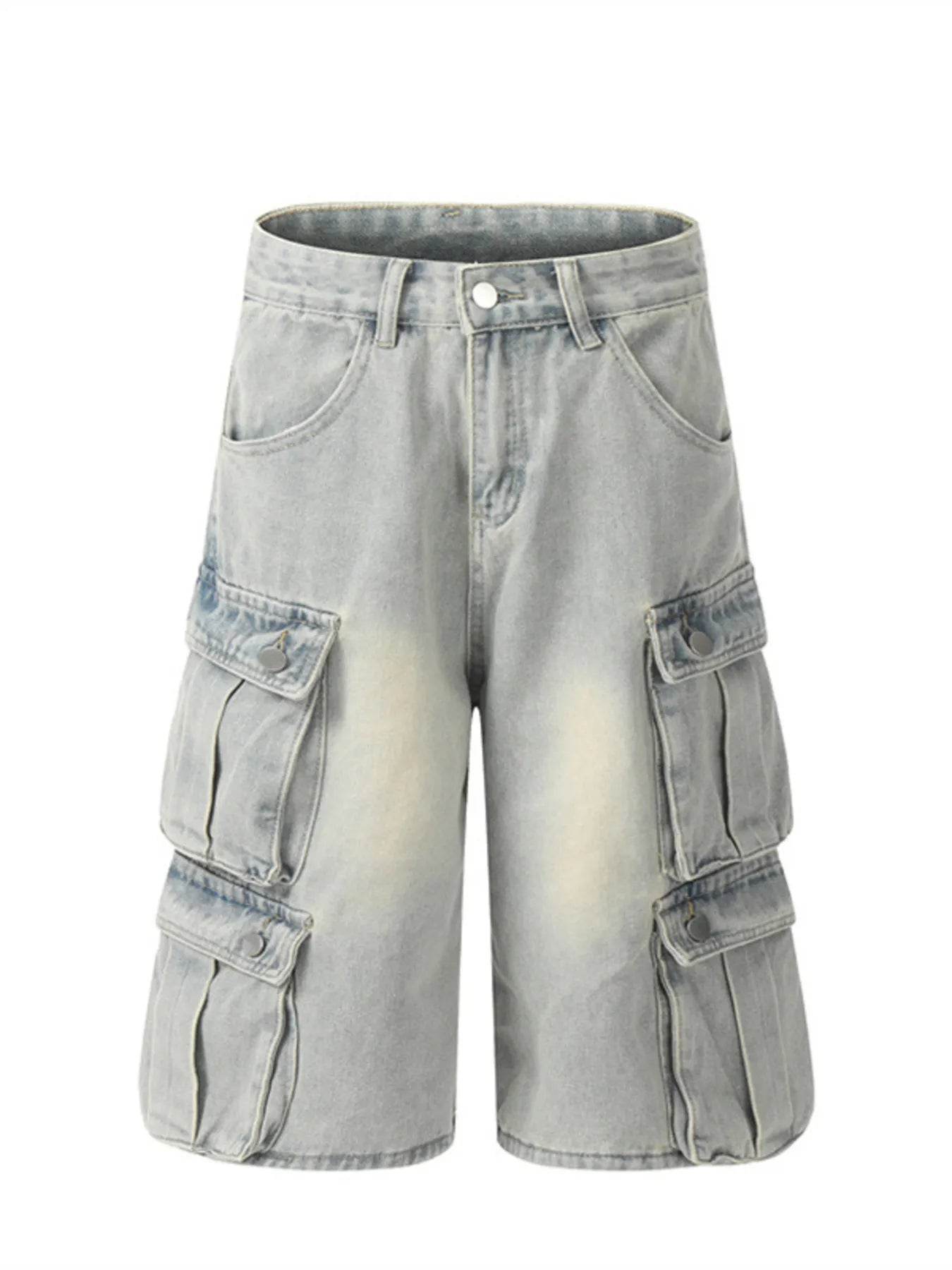 Men's Cargo Denim Shorts - Tredona LLC