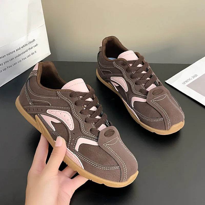 Contrast Flat Sneakers - Tredona LLC