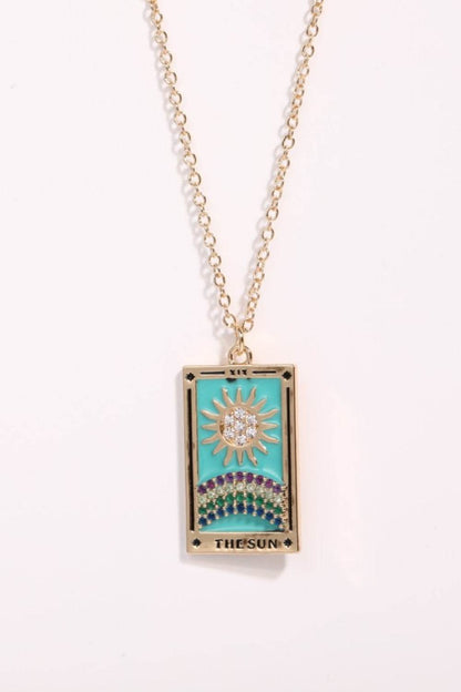 Tarot Card Pendant Stainless Steel Necklace - Tredona LLC