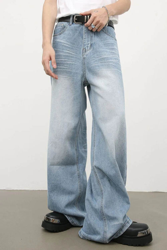 Men's Wide Leg Jeans - Tredona LLC