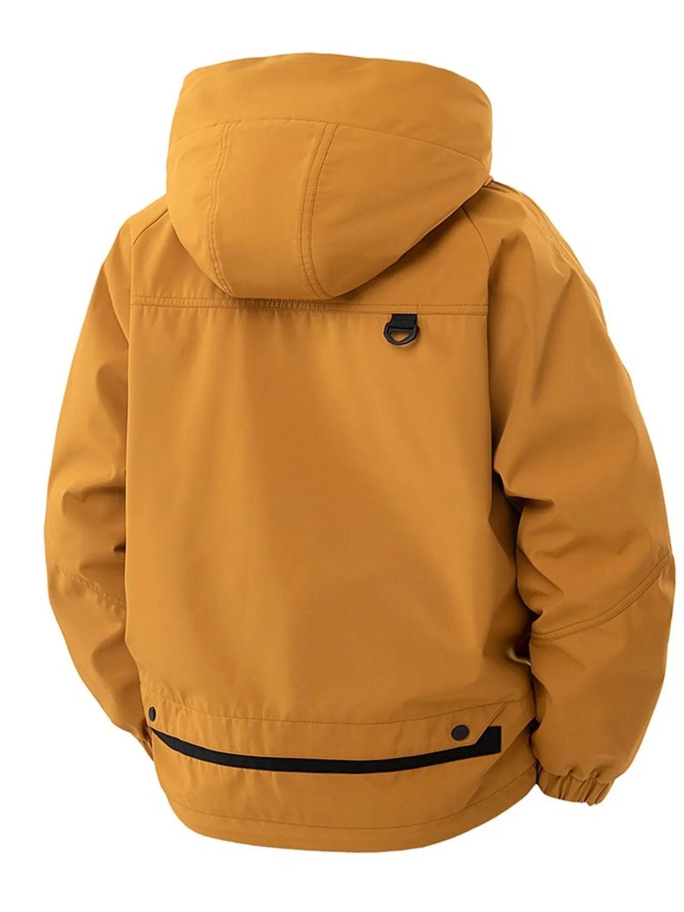 Men's Full Size Zip Up Long Sleeve Hooded Jacket Plus Size - Tredona LLC