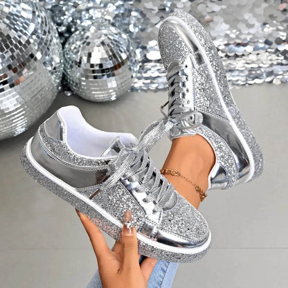 Round Toe Lace Up Sneakers - Tredona LLC
