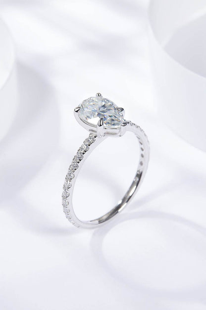 1.8 Carat Moissanite Side Stone Ring - Tredona LLC