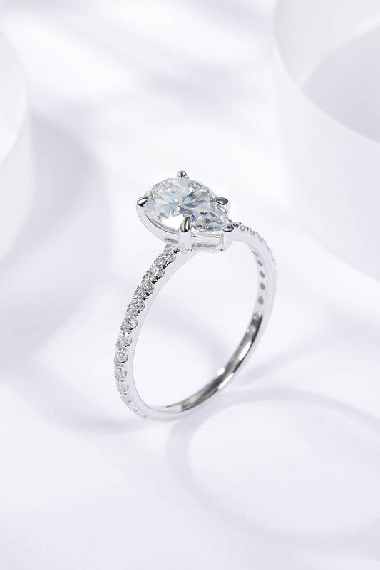 1.8 Carat Moissanite Side Stone Ring - Tredona LLC