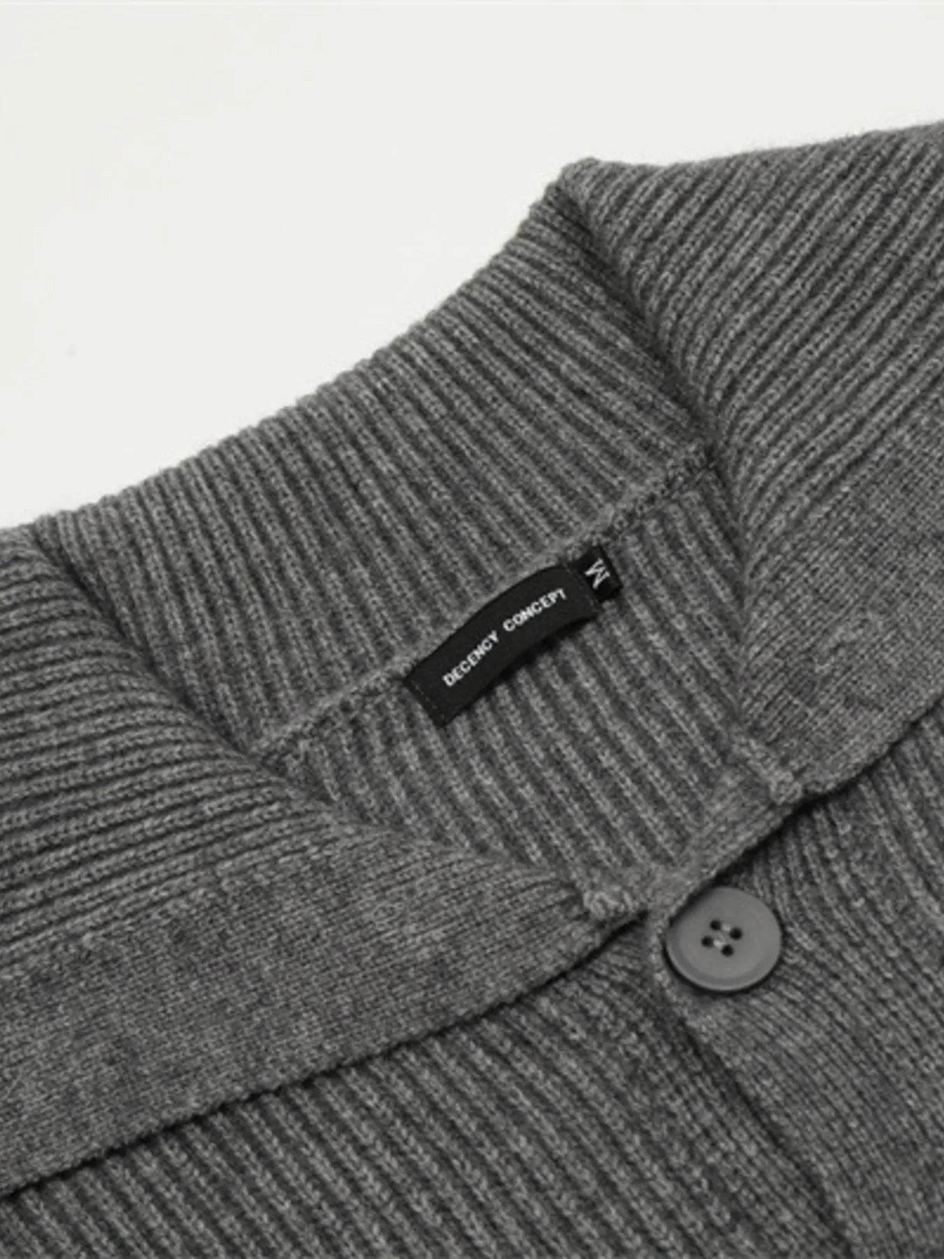 Men's Button Up Ribbed Cardigan - Tredona LLC