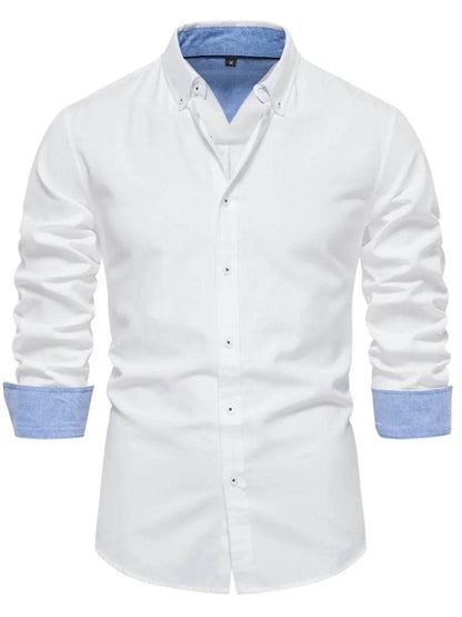 Men's Button Down Collared Neck Shirt - Tredona LLC