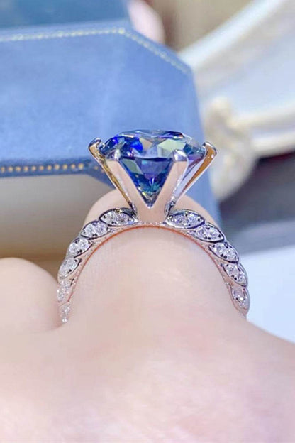 5 Carat Moissanite 925 Sterling Silver Ring - Tredona LLC