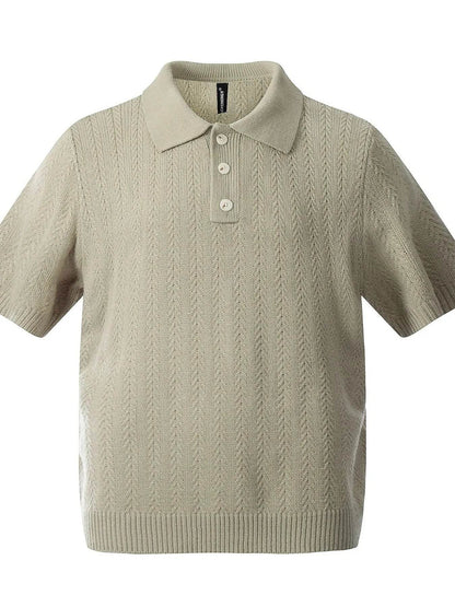Men's Button Detail Short Sleeve Polo - Tredona LLC