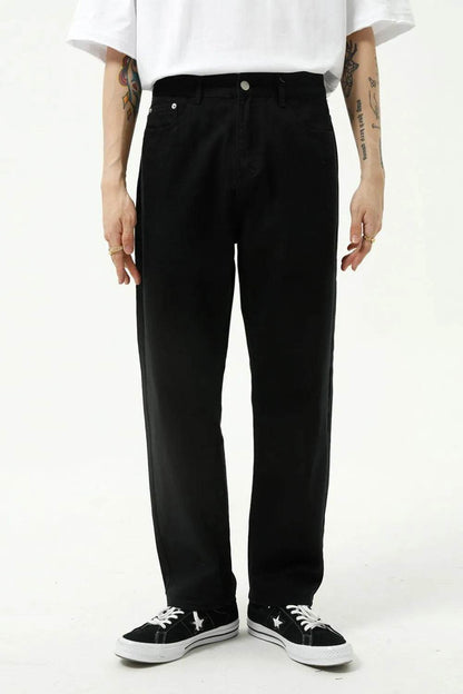 Washed Straight-Leg Slim Jeans - Tredona LLC