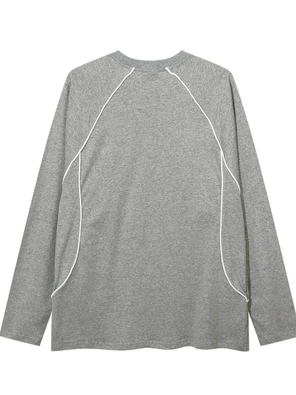 Men's Letter Graphic Long Sleeve T-Shirt - Tredona LLC