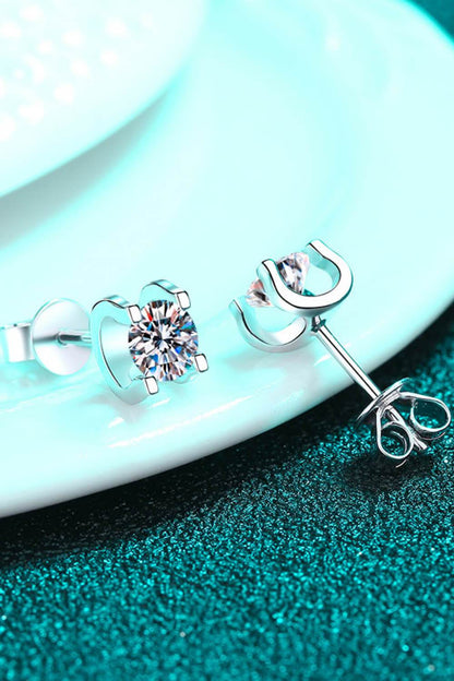 Limitless Love 1 Carat Moissanite Stud Earrings - Tredona LLC