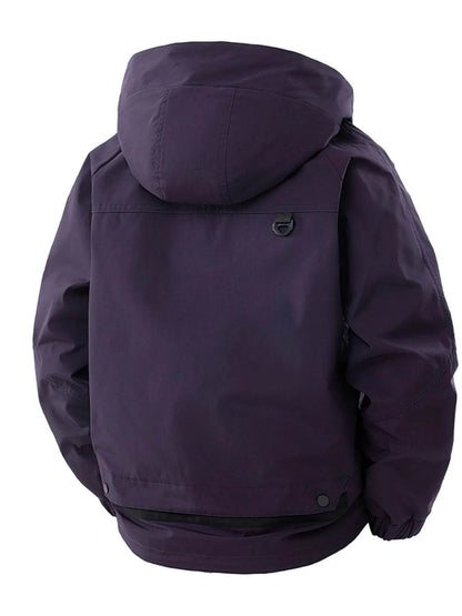 Men's Full Size Zip Up Long Sleeve Hooded Jacket Plus Size - Tredona LLC