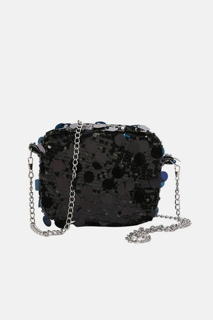 Sequin Chain Shoulder Bag - Tredona LLC