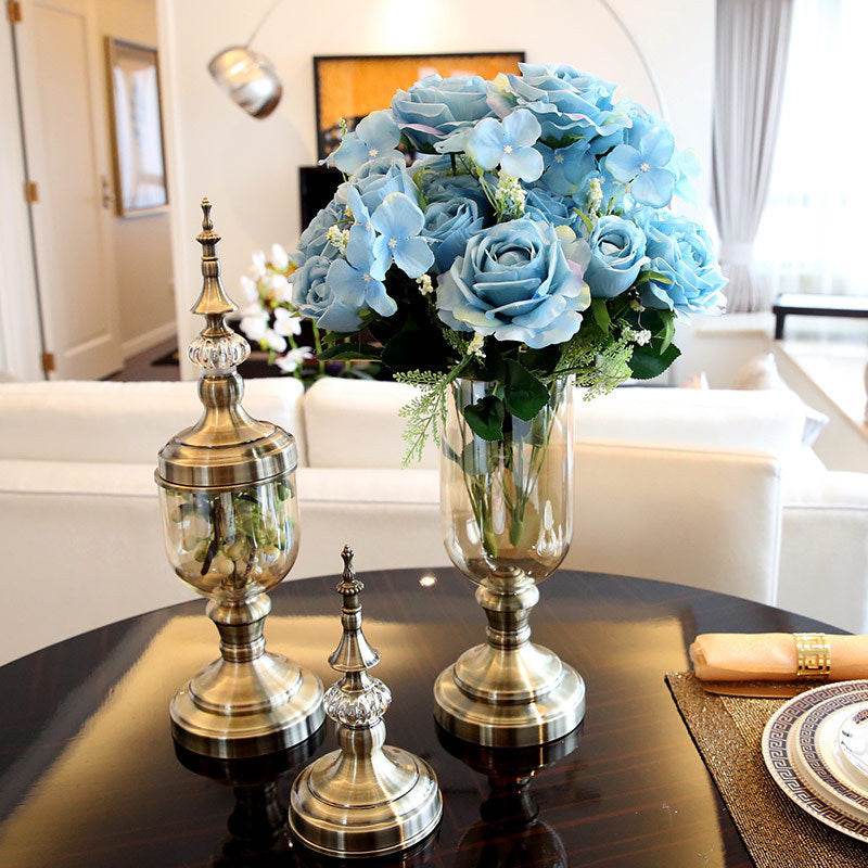 Metal Vase European Style Living Room Decoration Home Decoration Ornaments - Tredona LLC