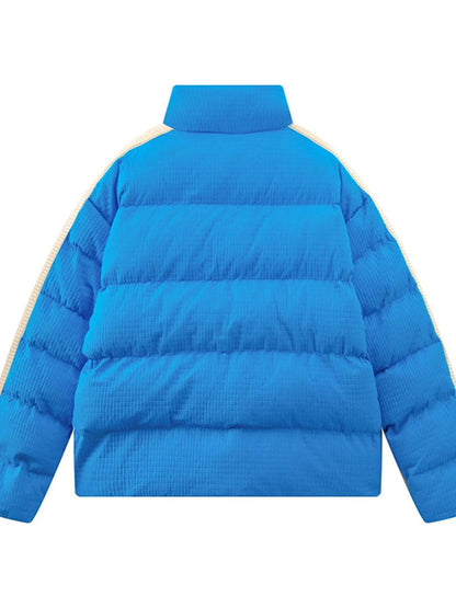 Men's Quilted Zip Up Puffer Jacket - Tredona LLC