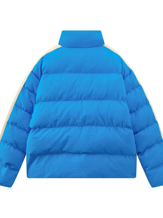 Men's Quilted Zip Up Puffer Jacket - Tredona LLC