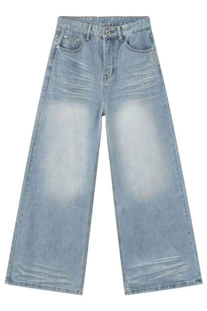 Men's Wide Leg Jeans - Tredona LLC