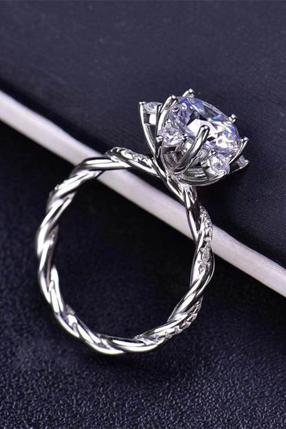 3 Carat Moissanite Twisted Ring - Tredona LLC
